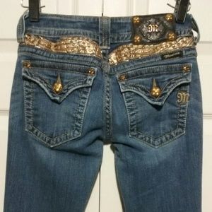 Miss Me Gold Wing Women's Bootcut Sz 26